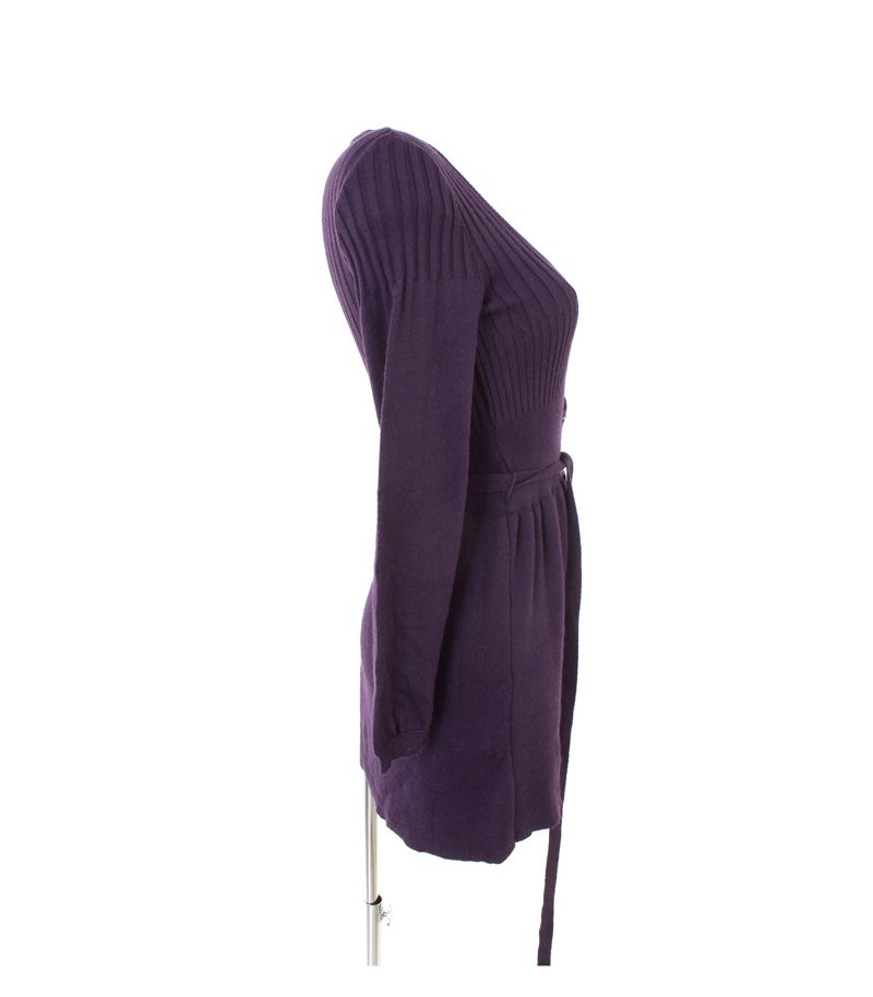 EXTYN Damen Strickmantel Mantel Cardigan Gr. DE 34 Violett – Foto 2
