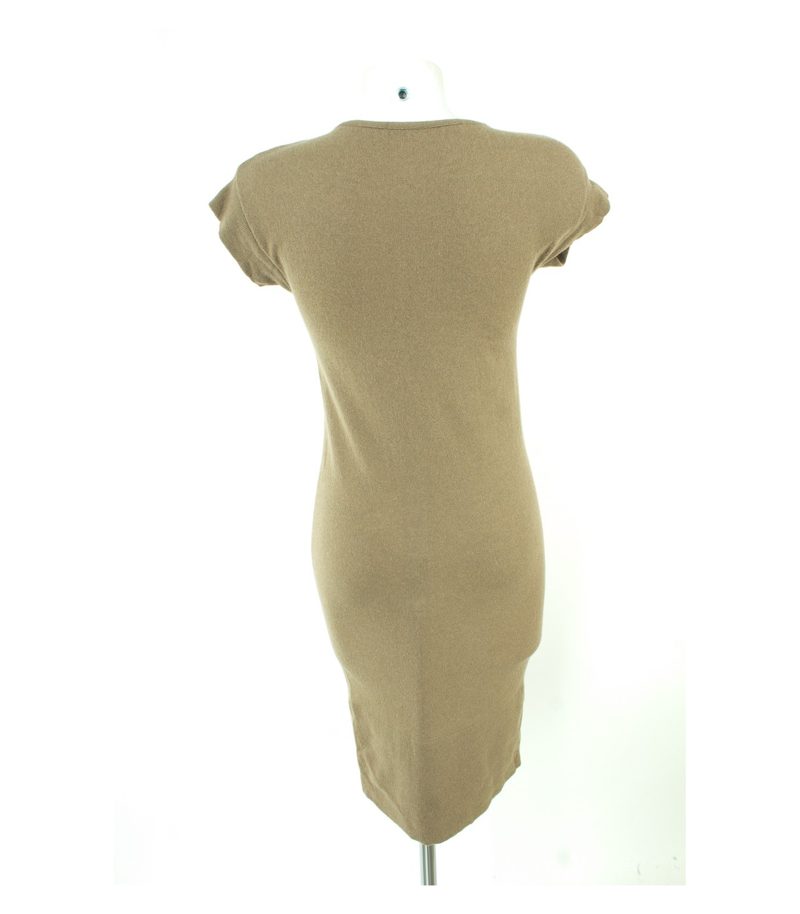 UNITED COLORS OF BENETTON Damen Kleid Strickkleid Gr. S in Graubeige – Foto 3
