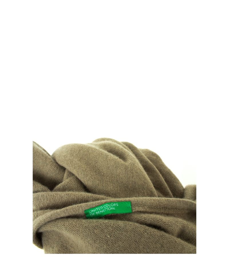 UNITED COLORS OF BENETTON Damen Kleid Strickkleid Gr. S in Graubeige – Foto 4