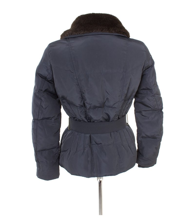 ZARA Damen BASIC Jacke Daunenjacke Outdoorjacke Winter Gr. S Blau Daunen – Foto 3