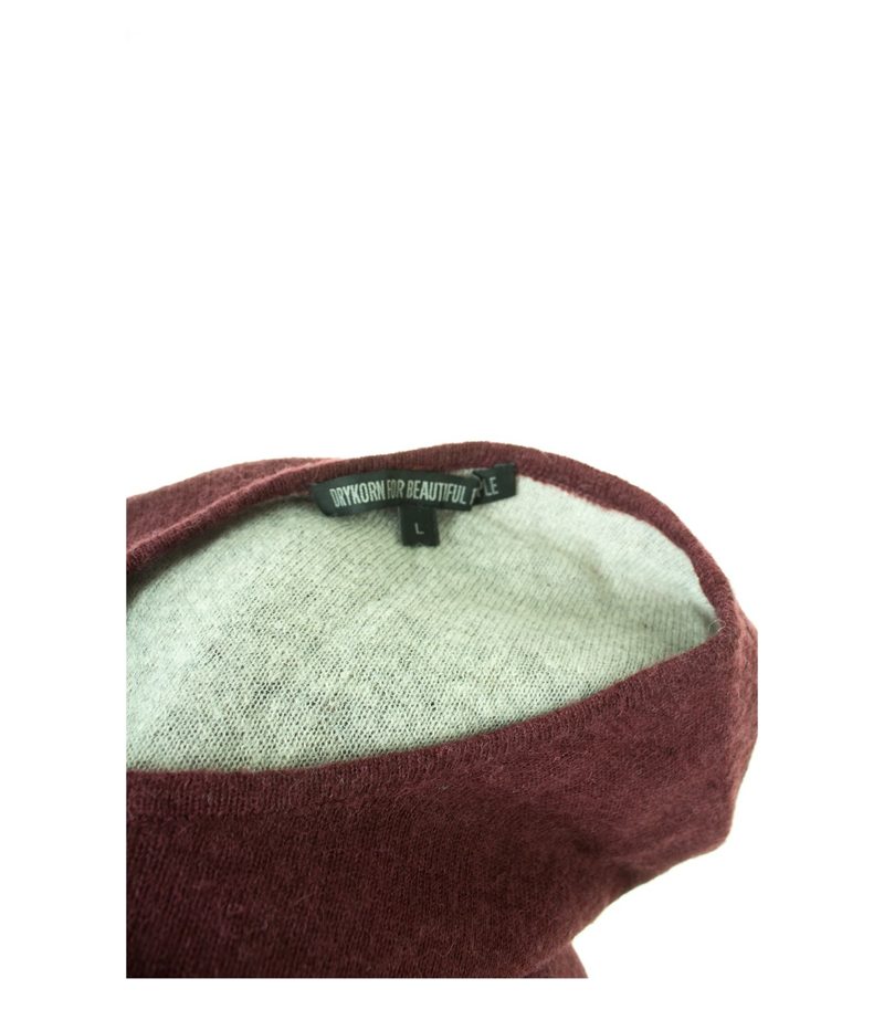 drykorn Herren for beautiful people Pullover Gr. L in Weinrot Wolle – Foto 3