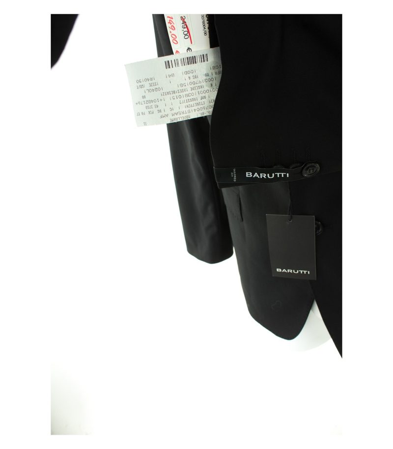 BARUTTI Herren Sakko Gr. 50/R40 Schwarz Wolle NEU – Foto 4