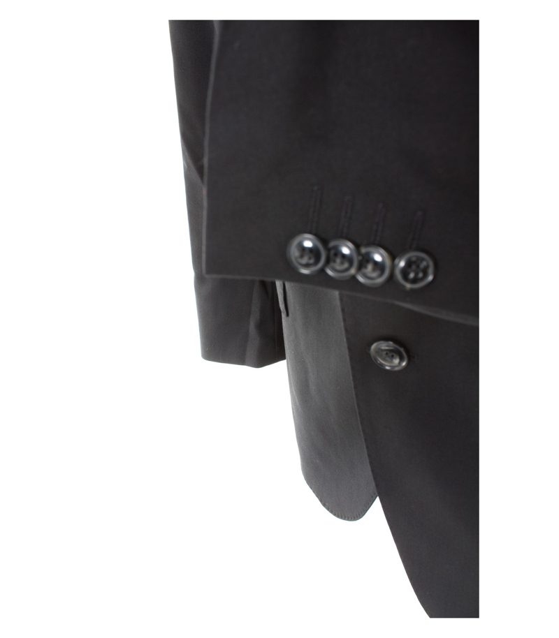 BARUTTI Herren Sakko Gr. 50/R40 Schwarz Wolle – Foto 4