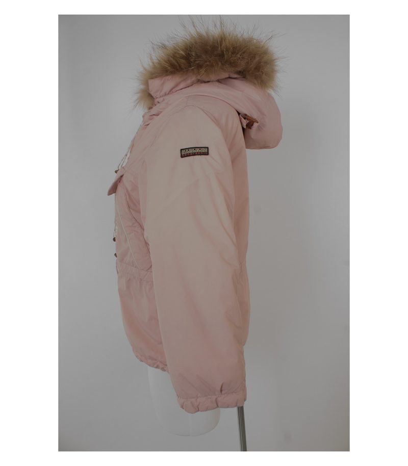 Mädchen Gr.10 Jahre Schlupfform Pelz Mädchen Jacke Outdoor Rosa – Foto 2