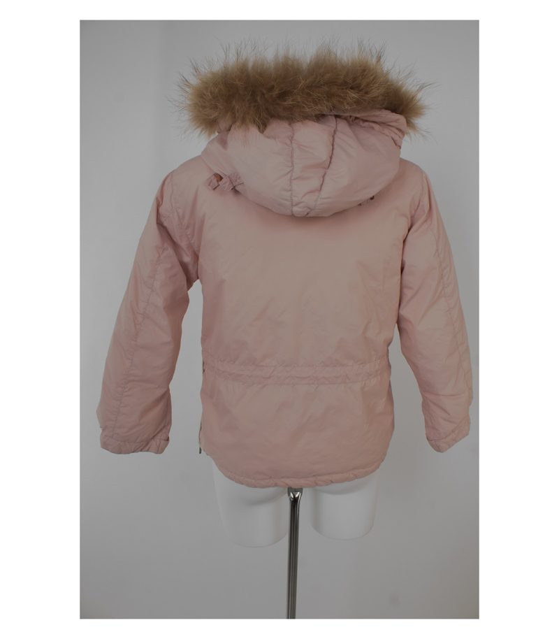 Mädchen Gr.10 Jahre Schlupfform Pelz Mädchen Jacke Outdoor Rosa – Foto 3