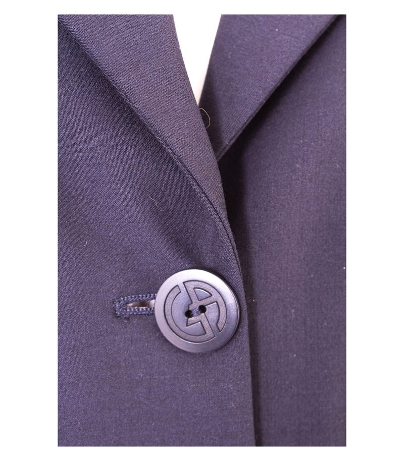 GIORGIO ARMANI Damen Mantel GR. IT 46/DE 40 Blau Wolle – Foto 4