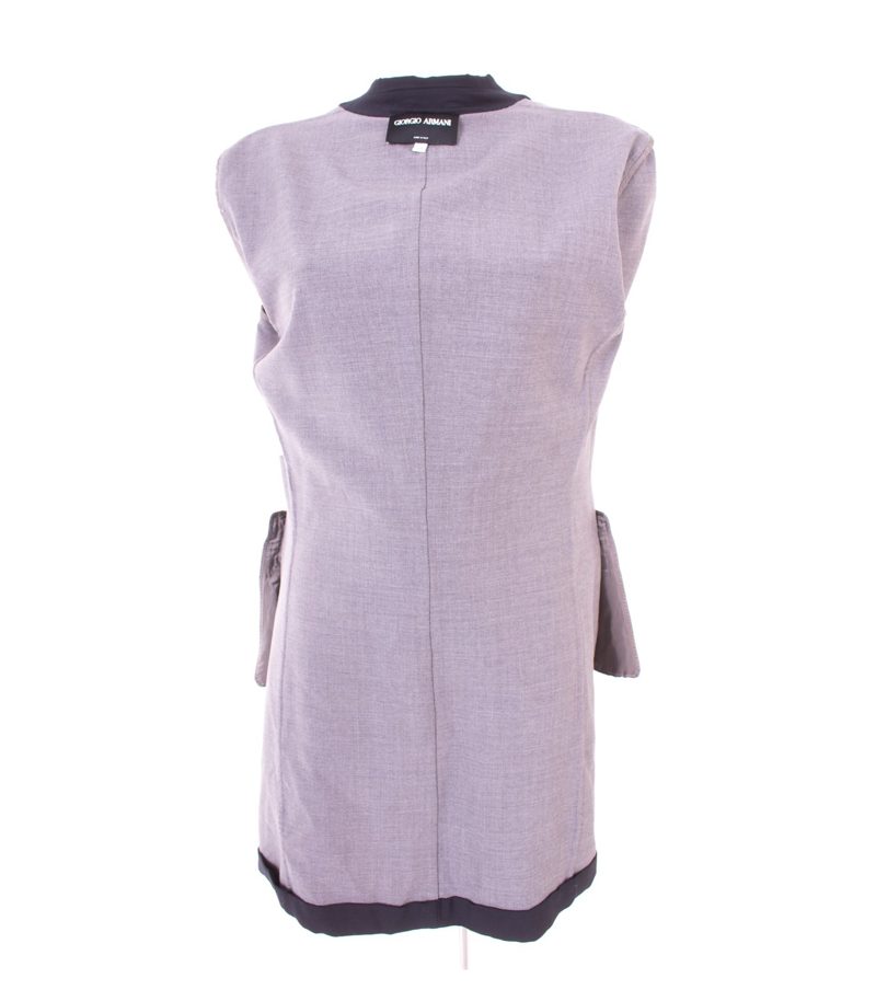 GIORGIO ARMANI Damen Mantel GR. IT 46/DE 40 Blau Wolle – Foto 5