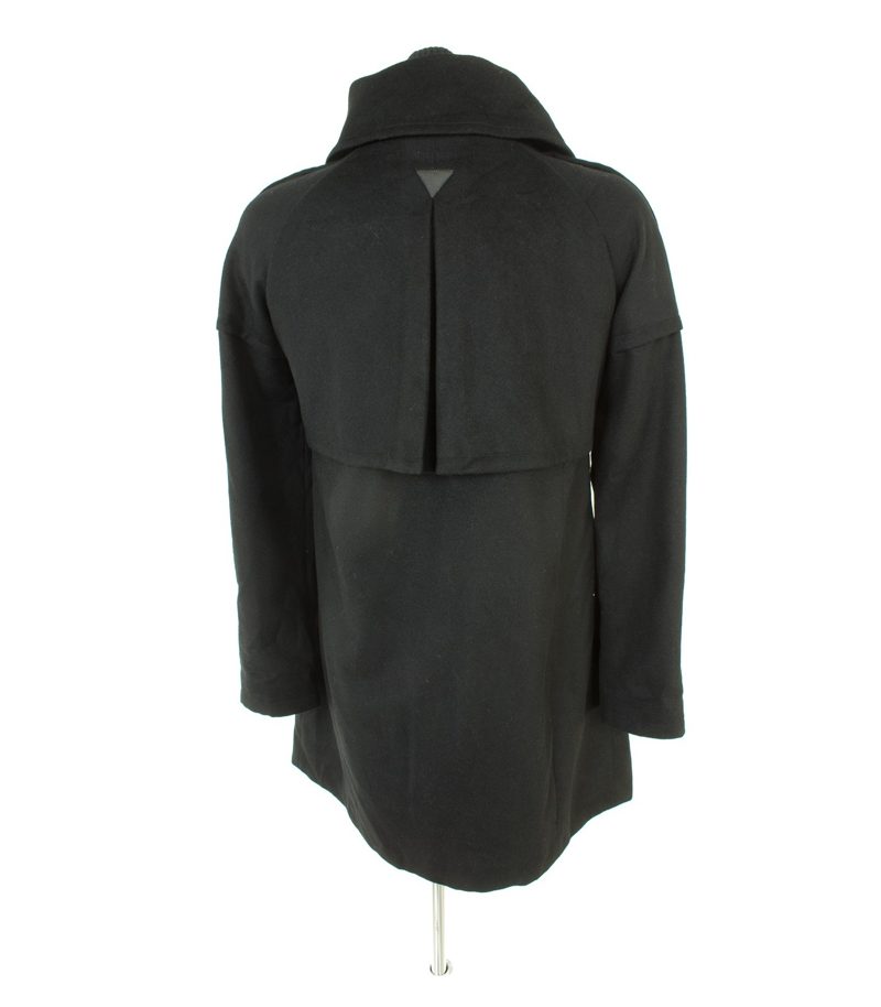 PATRIZIA PEPE Damen Mantel Gr. IT 44/DE 38 Schwarz Wolle – Foto 4