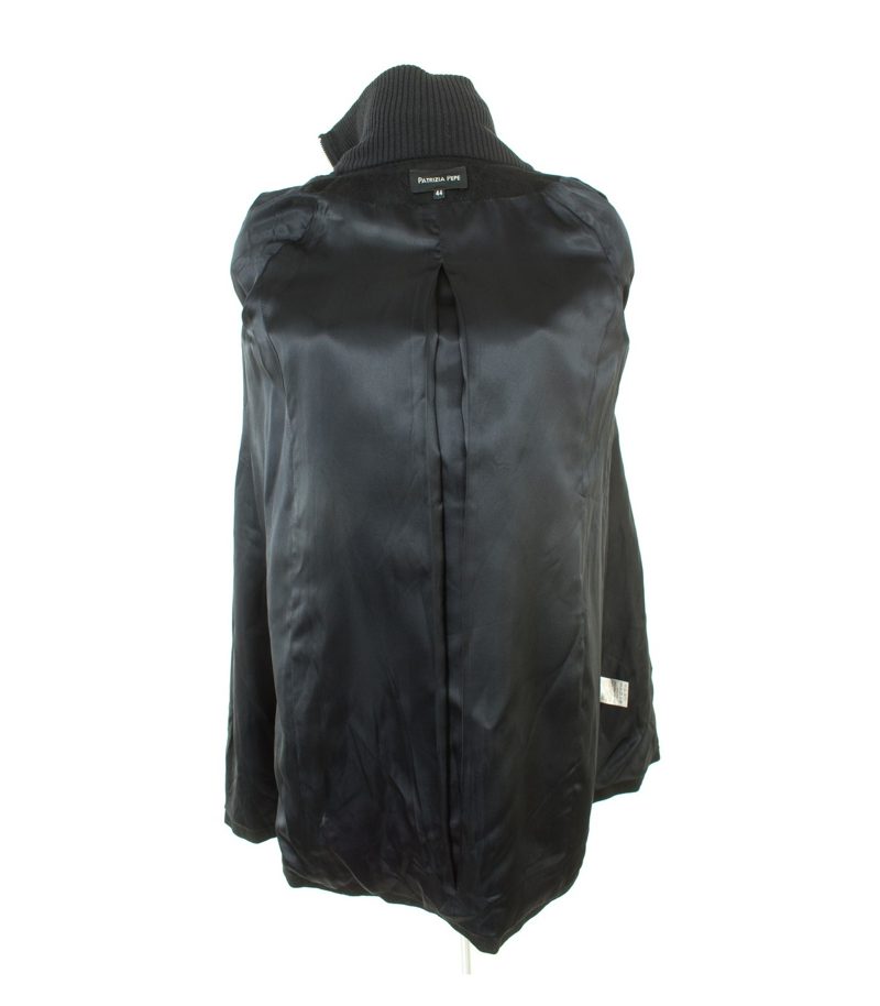 PATRIZIA PEPE Damen Mantel Gr. IT 44/DE 38 Schwarz Wolle – Foto 7