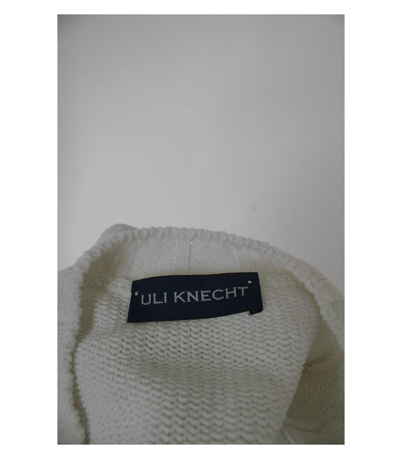 ULI KNECHT Damen Pullover Gr. M Weiß Baumwolle – Foto 4