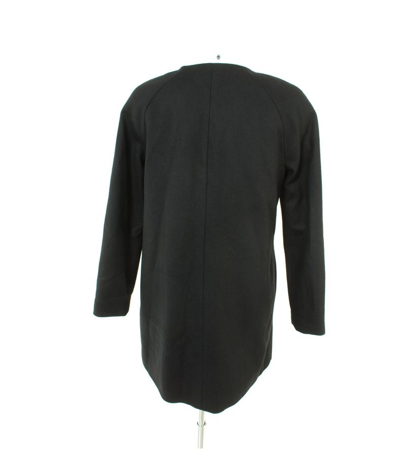 HALLHUBER Damen Mantel Gr. DE 38 Schwarz Wolle – Foto 3