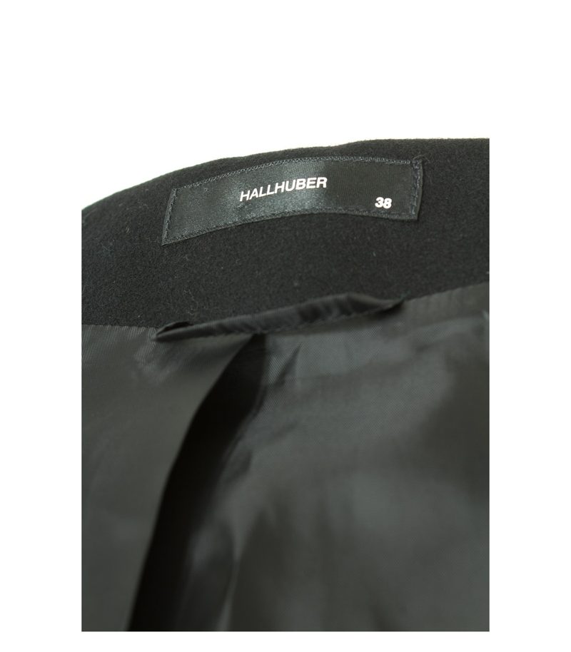 HALLHUBER Damen Mantel Gr. DE 38 Schwarz Wolle – Foto 6