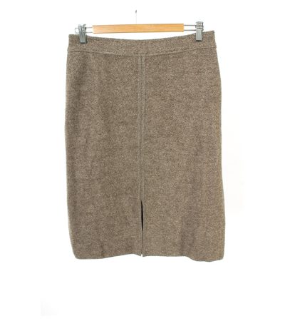 STRENESSE GABRIELE STREHLE Damen Rock Gr. DE 40 Braun Wolle
