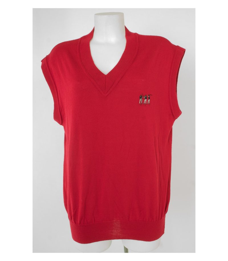 GOLFINO Damen Pullunder - Gr. DE 52 Rot Merino Wolle – Foto 1