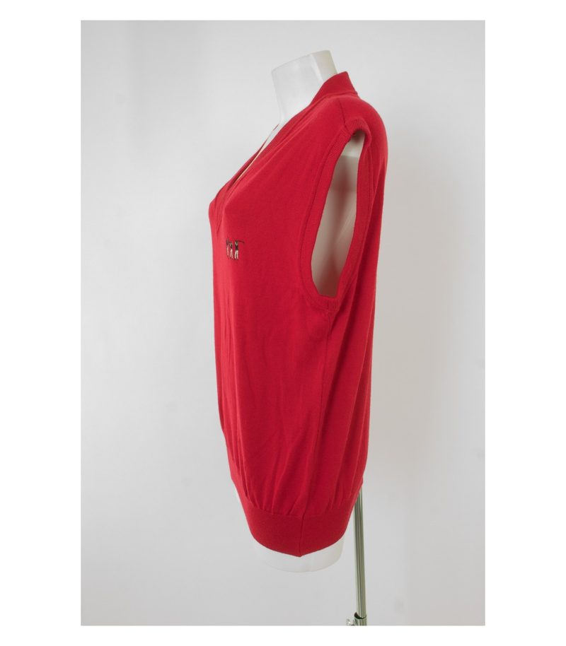 GOLFINO Damen Pullunder - Gr. DE 52 Rot Merino Wolle – Foto 2