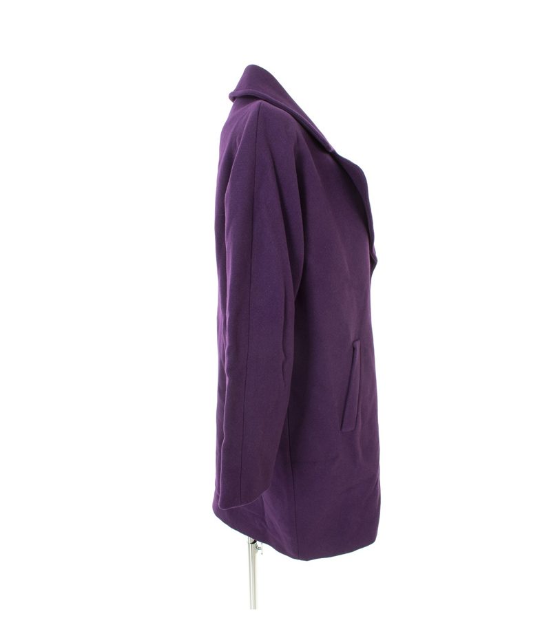 HALLHUBER Damen Mantel Gr.DE 38 Violett Wolle NEU – Foto 2