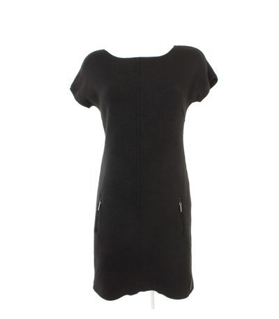 ESCADA SPORT Damen Kleid Strickkleid Gr. S Schwarz Wolle