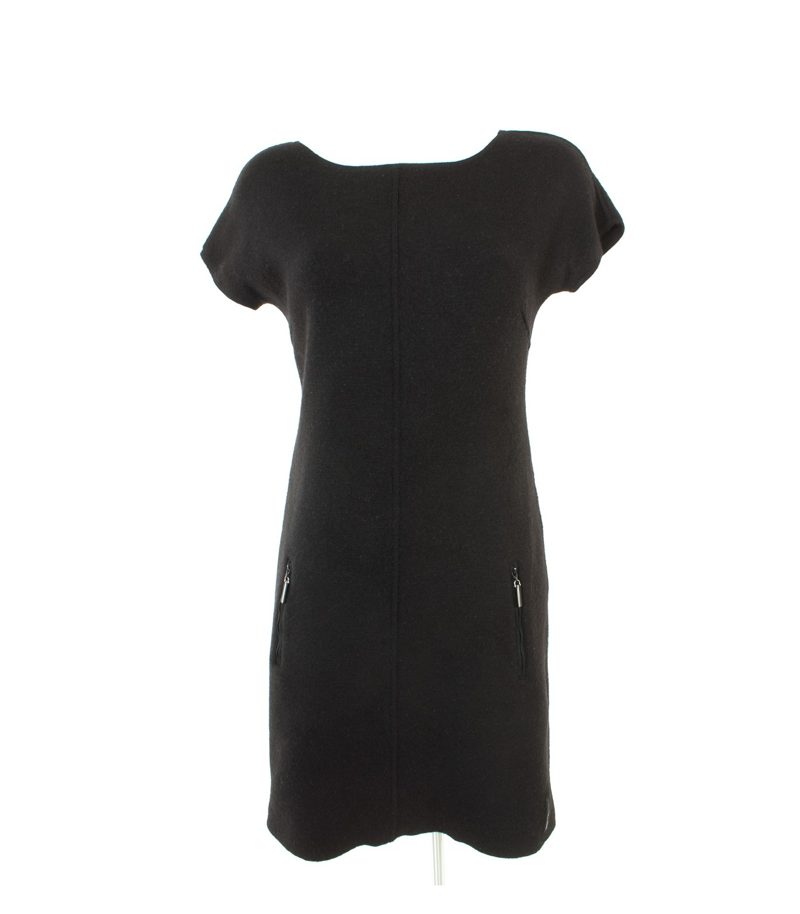 ESCADA SPORT Damen Kleid Strickkleid Gr. S Schwarz Wolle – Foto 1