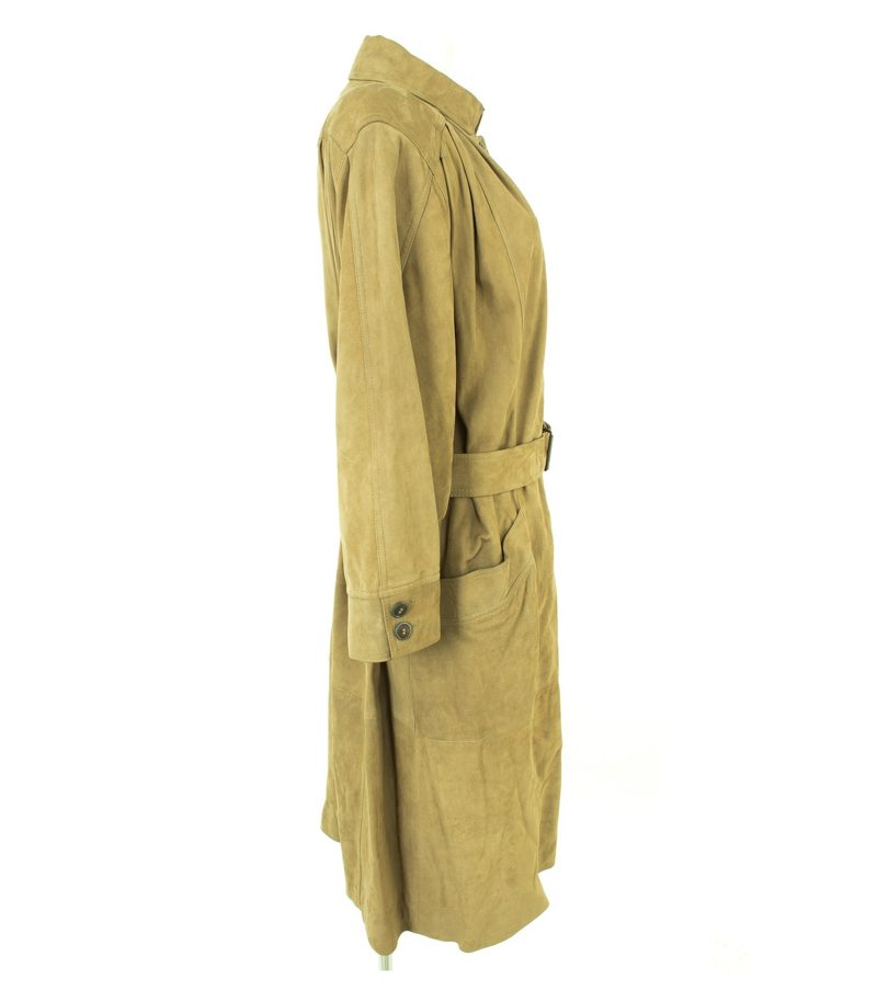CHRIST Ledermantel Damen Mantel Gr. DE 40 in Beigebraun Leder NEU – Foto 2