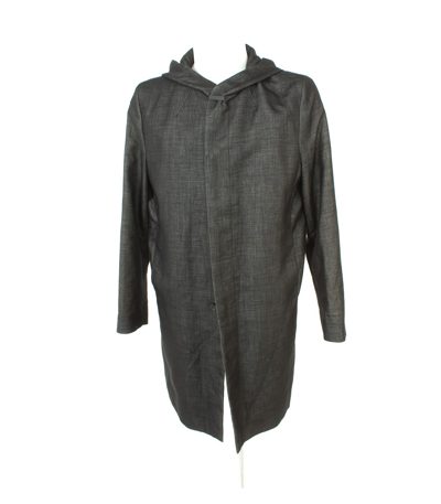 COS Herren Mantel Kapuzenmantel Gr. 48 Schwarz/Beige