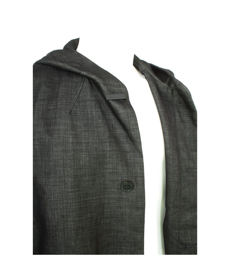 COS Herren Mantel Kapuzenmantel Gr. 48 Schwarz/Beige – Foto 4