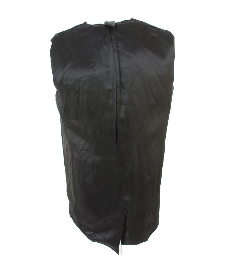 COS Herren Mantel Kapuzenmantel Gr. 48 Schwarz/Beige – Foto 5