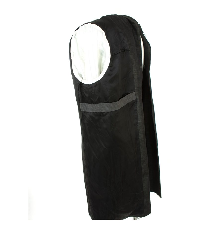 COS Herren Mantel Kapuzenmantel Gr. 48 Schwarz/Beige – Foto 6