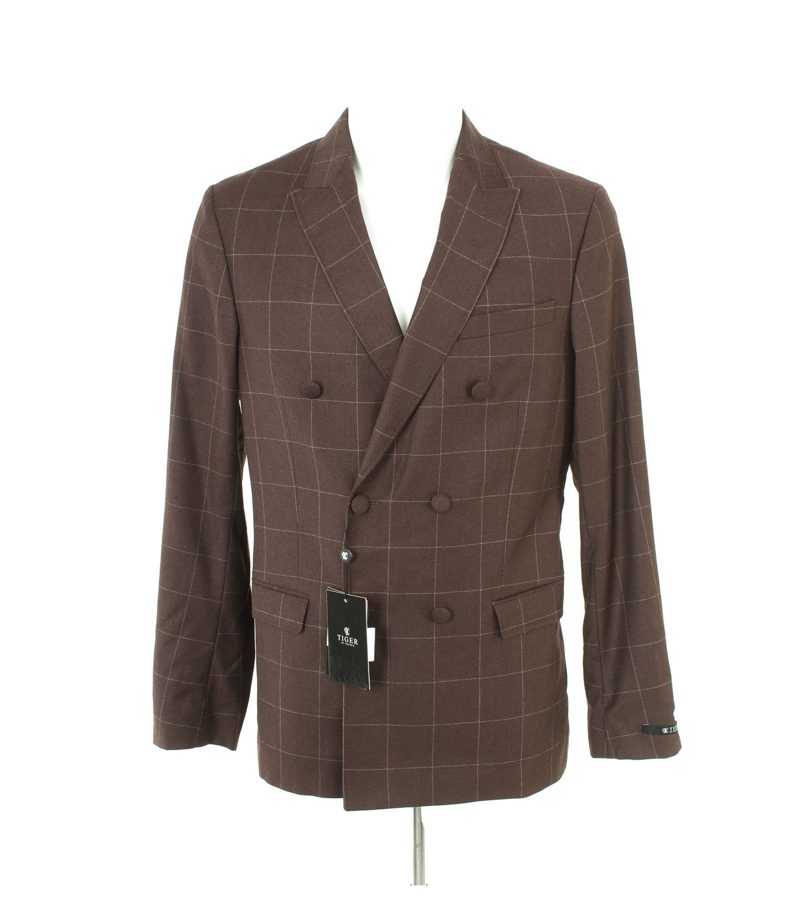 TIGER OF SWEDEN Herren Sakko Gr. 50 Braun Wolle NEU – Foto 1