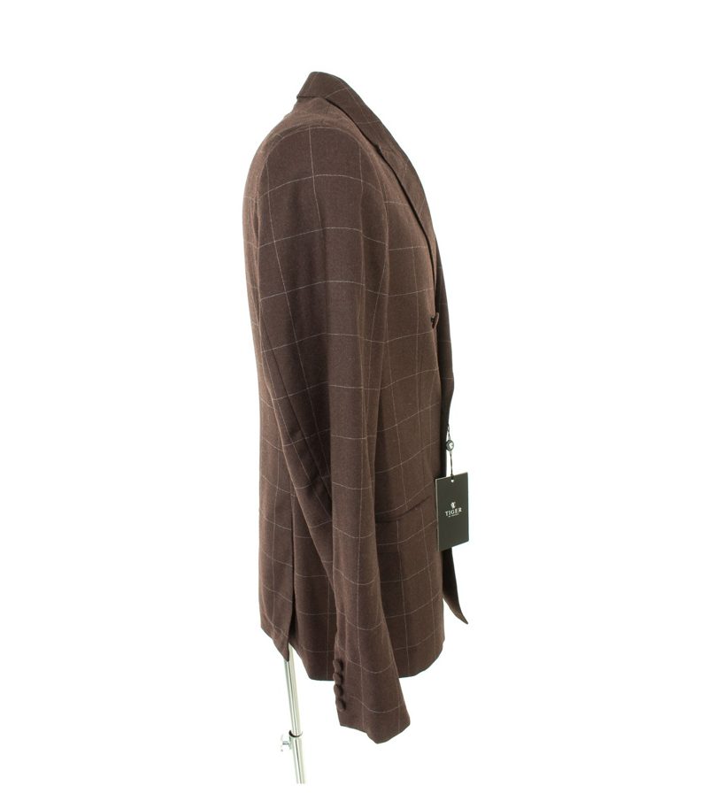 TIGER OF SWEDEN Herren Sakko Gr. 50 Braun Wolle NEU – Foto 4