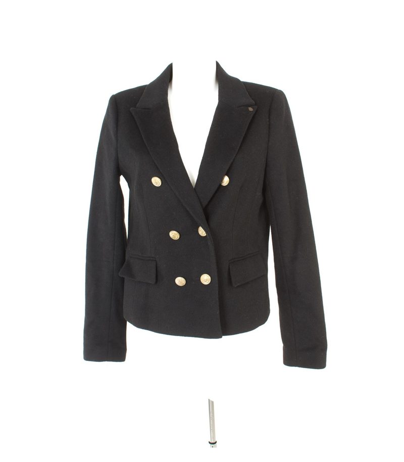set Damen Blazer Gr. DE 40 Schwarz Wolle – Foto 1