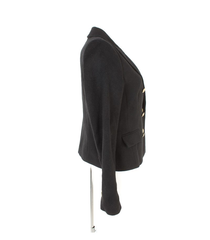 set Damen Blazer Gr. DE 40 Schwarz Wolle – Foto 2