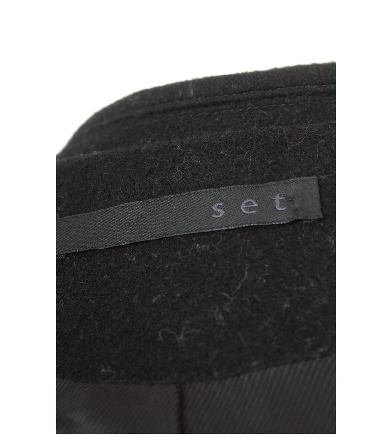 set Damen Blazer Gr. DE 40 Schwarz Wolle – Foto 8