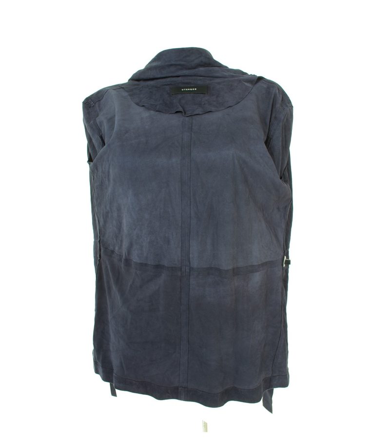 UTERQÜE Damen Lederjacke Gr. M/28 Violett Leder – Foto 5