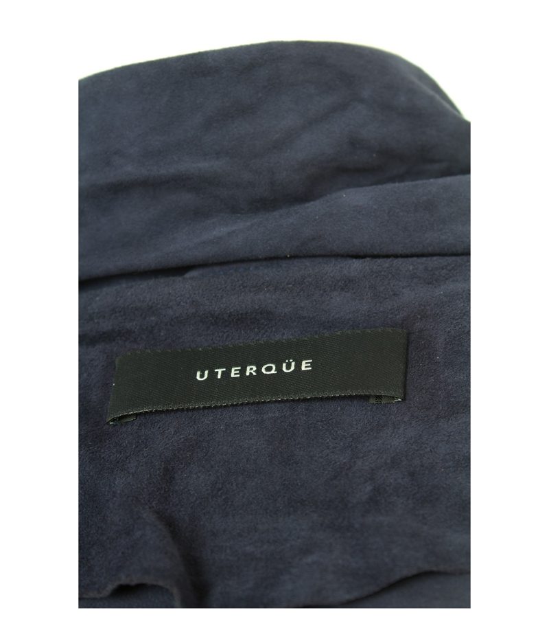 UTERQÜE Damen Lederjacke Gr. M/28 Violett Leder – Foto 6