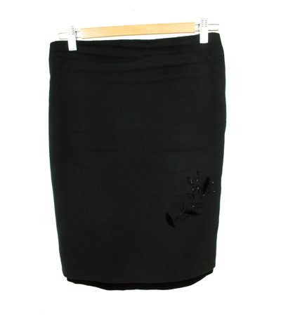 Paige Novick Damen Rock Samtrock Gr. DE 36 Schwarz