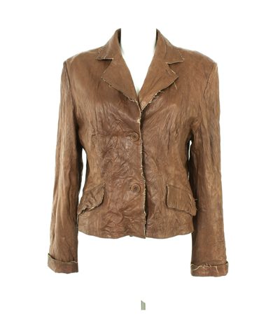 Damen Lederjacke Gr.IT48/DE 42 Braun Leder