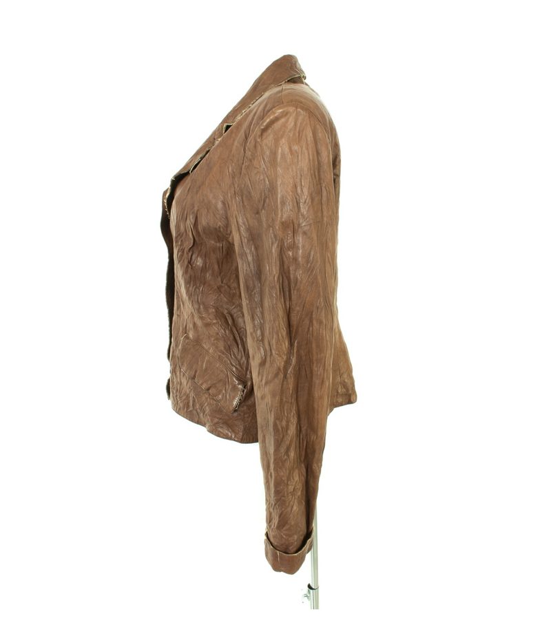 Damen Lederjacke Gr.IT48/DE 42 Braun Leder – Foto 2
