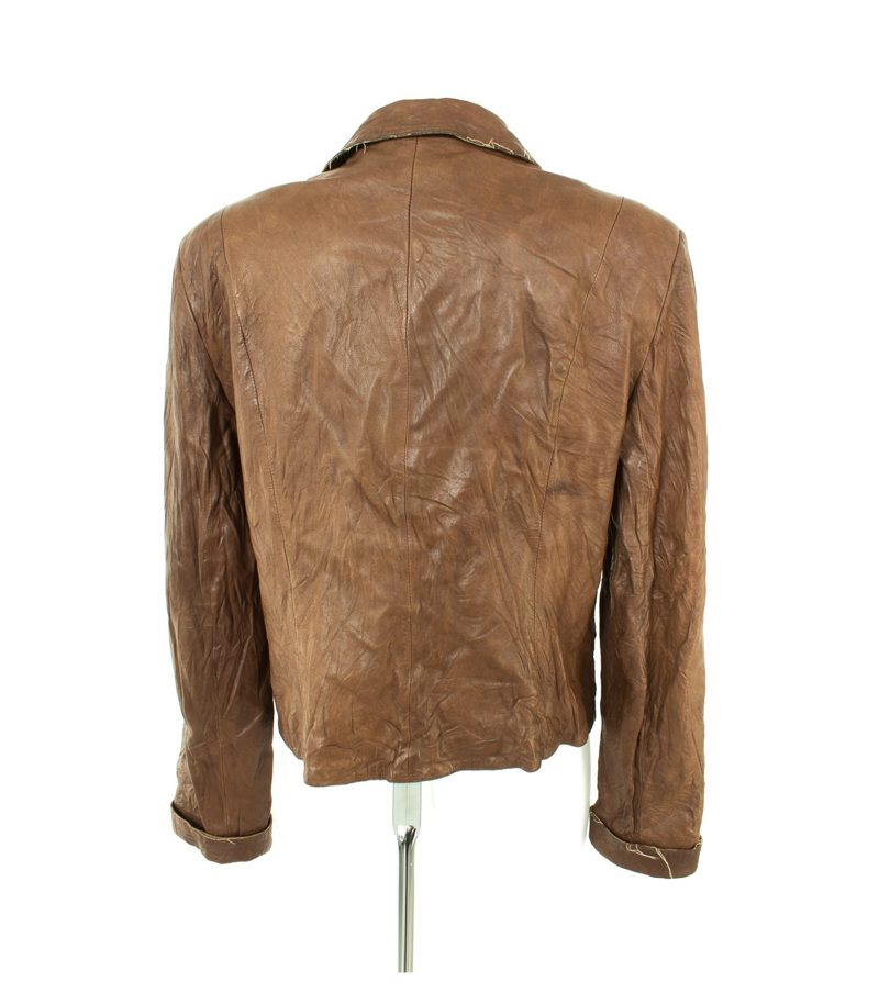 Damen Lederjacke Gr.IT48/DE 42 Braun Leder – Foto 4