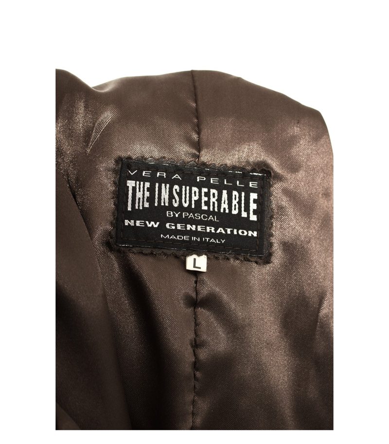 THE INSUUPERABLE BY PASCAL Herren Mantel Ledermantel Gr. L Leder – Foto 4