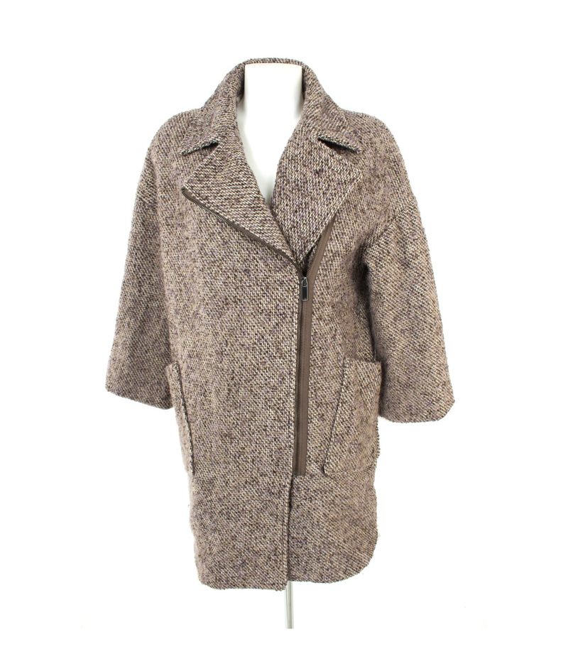 ZARA Damen BASIC Mantel Gr. M Mehrfarbig Wolle – Foto 1