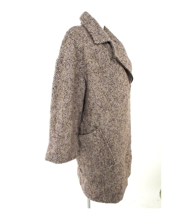 ZARA Damen BASIC Mantel Gr. M Mehrfarbig Wolle – Foto 3
