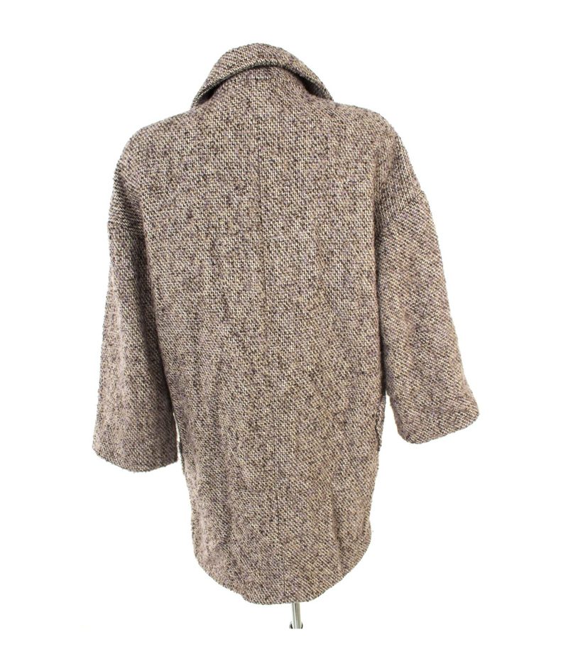 ZARA Damen BASIC Mantel Gr. M Mehrfarbig Wolle – Foto 4