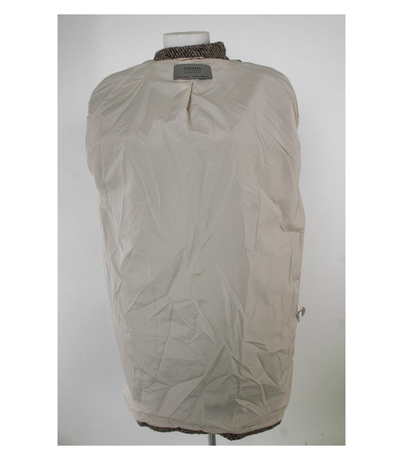 ZARA Damen BASIC Mantel Gr. M Mehrfarbig Wolle – Foto 5
