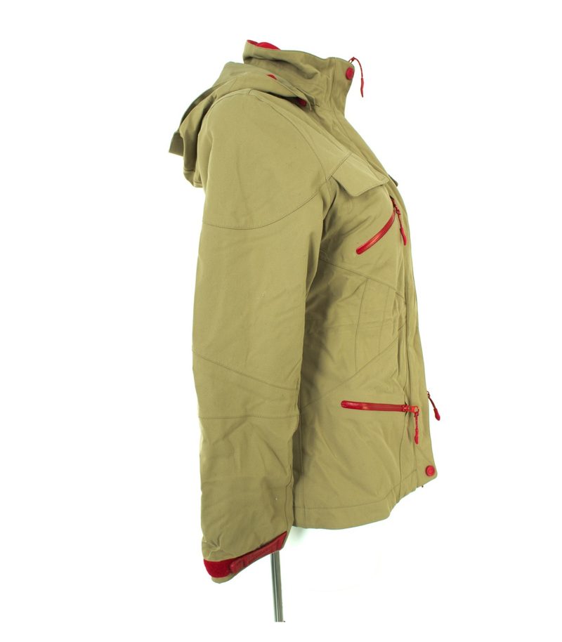 ESCADA SPORT Damen Jacke Kapuzenjacke Outdoor Freizeit GR. DE 36 Beige/Rot – Foto 2