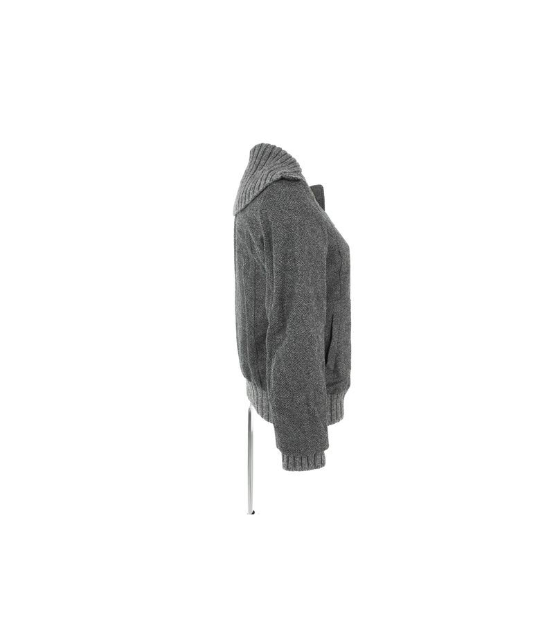 STEFANEL Damen Jacke Gr. DE 36 Grau Viskose – Foto 2
