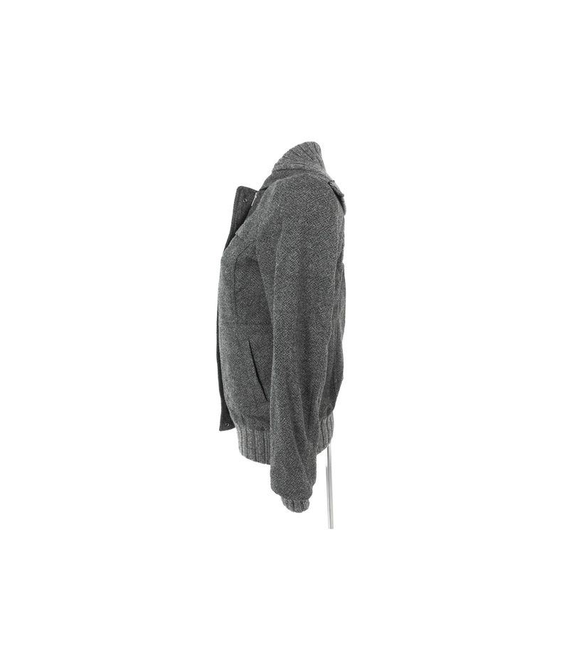 STEFANEL Damen Jacke Gr. DE 36 Grau Viskose – Foto 3