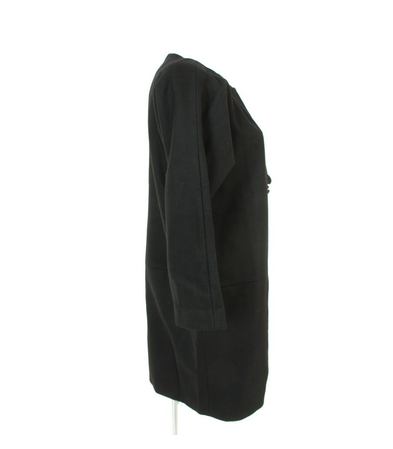 COS Damen Mantel Trenchcoat GR.DE 38 Schwarz Wolle – Foto 2