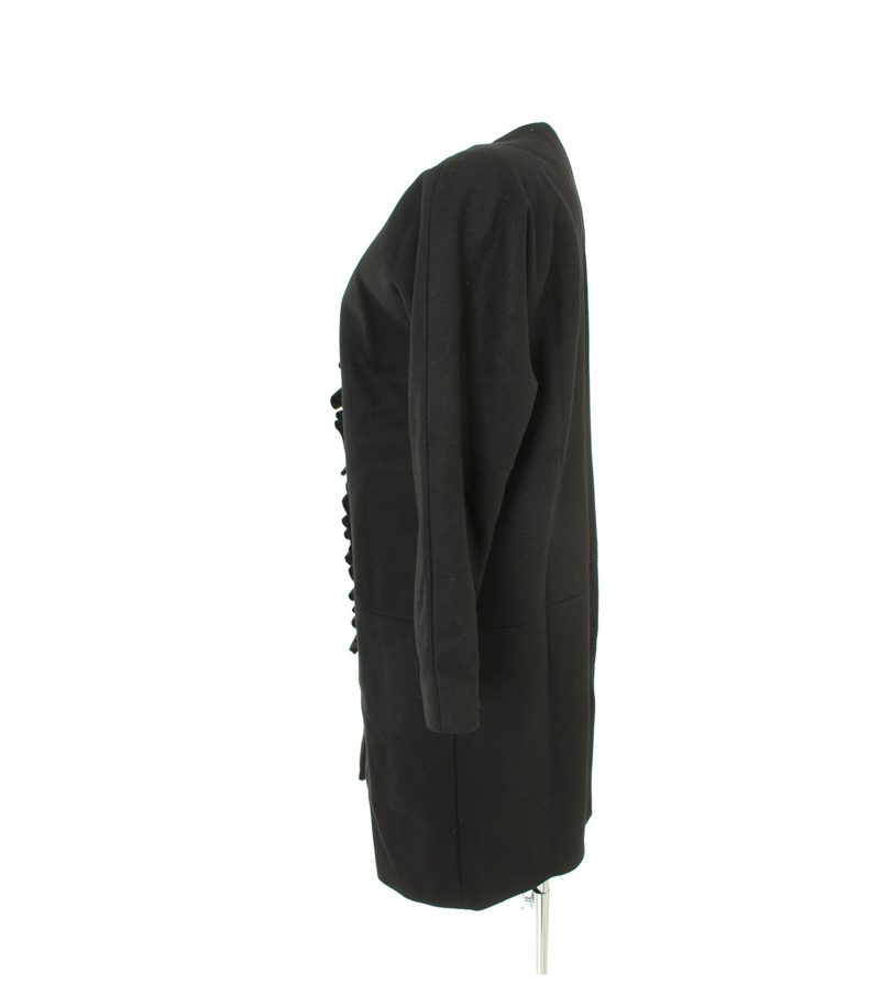 COS Damen Mantel Trenchcoat GR.DE 38 Schwarz Wolle – Foto 3