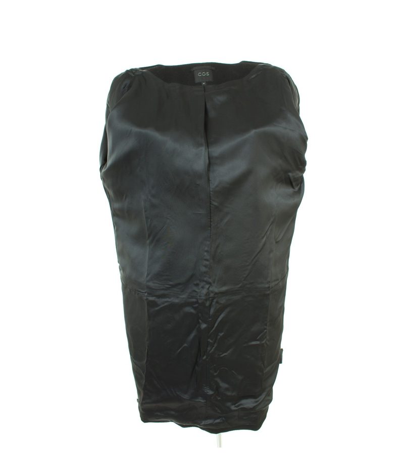 COS Damen Mantel Trenchcoat GR.DE 38 Schwarz Wolle – Foto 6
