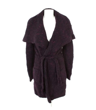 HUGO BOSS Damen Strickmantel Mantel GR. S Violett Wolle